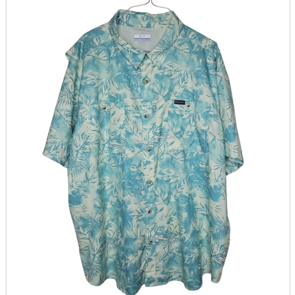 Columbia Other - Columbia Men's Big & Tall Utilizer Print Short Sleeve Button Down Shirt XXL